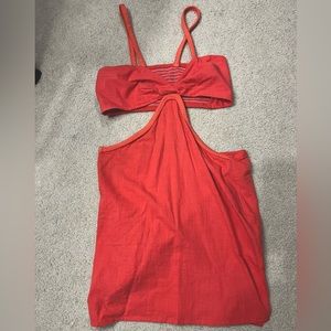 Red sundress